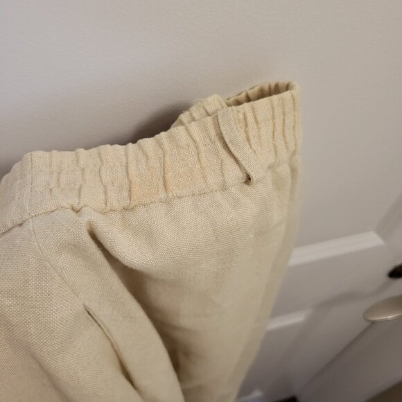 Vintage Talbots Blouse and Midi Skirt 100% Irish Linen Set - Pointelle Detailing - Picture 2 of 16